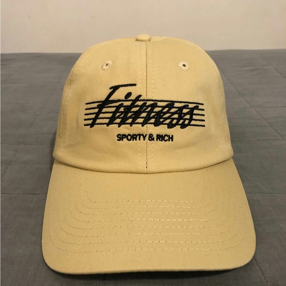 ISO In Search Of!! Sporty & Rich 80s Fitness Hat in Cream Puff - Picture 2 of 2
